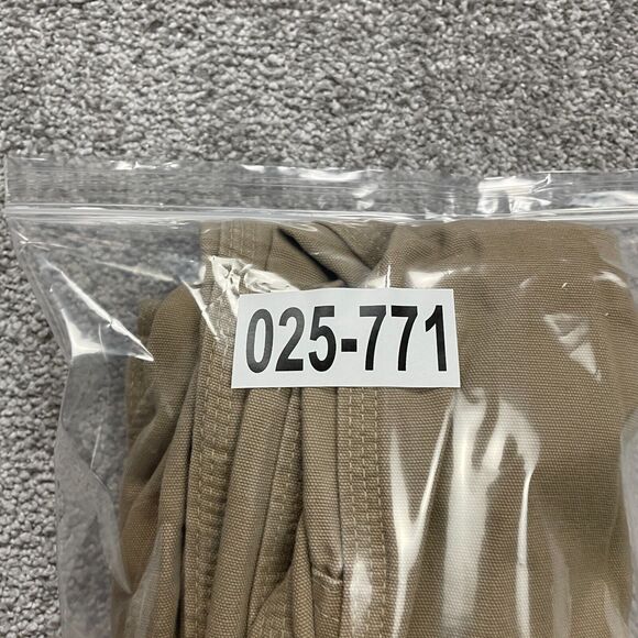 Lands' End Chino Carpenter Pants Womens 12 Brown High Rise Straight Casual 34x34 - Picture 13 of 13